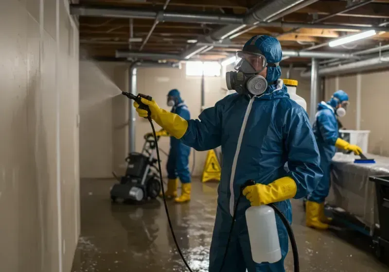 Basement Sanitization and Antimicrobial Treatment process in Falls County, TX